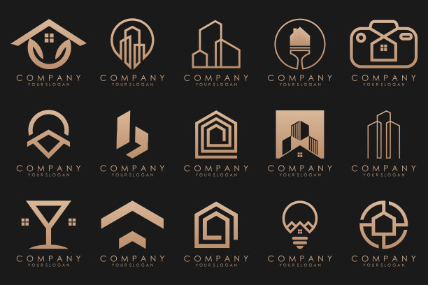 集房地产、建筑及建筑标志设计灵感图片下载