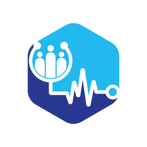 家庭医疗标识模板设计矢量。年代图片下载