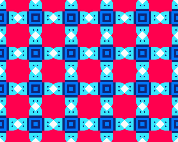 几何装饰风格的抽象彩色无缝图案插画背景纹理图片下载