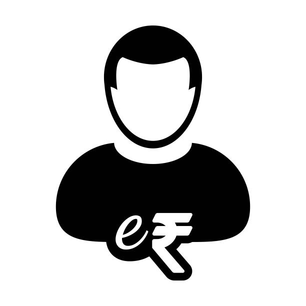 e-RUPI印度电子卢比数字货币的用户符号，用于交易的象形文字图片下载