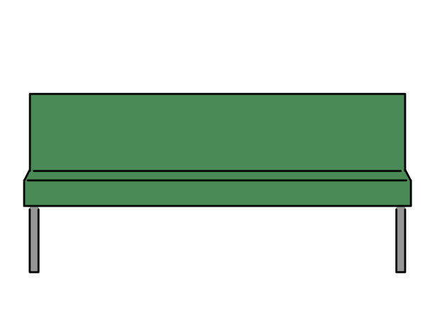 像医院候诊室里的躺椅(长凳)图片下载