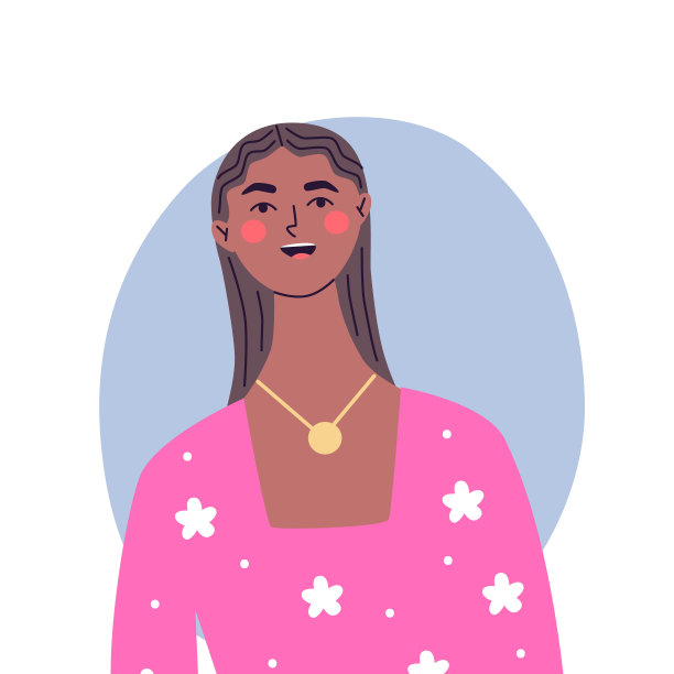 庆祝派对上快乐的年轻女子。生日或新年前夕。矢量平面插图，孤立在白色背景上图片下载