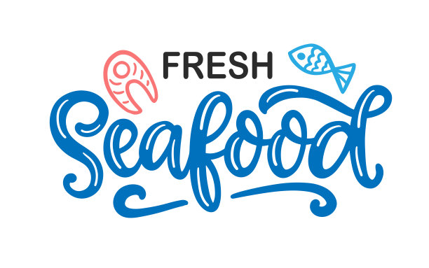 鲜海鲜标志模板图片下载
