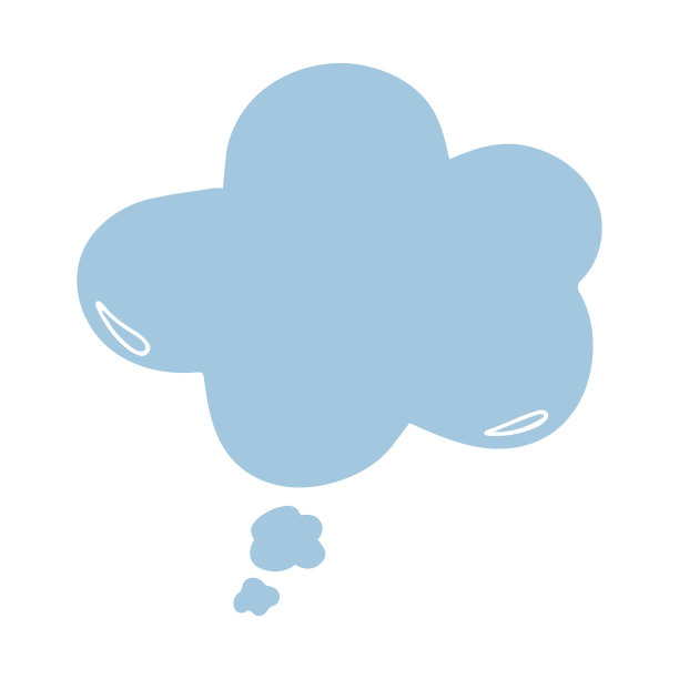 白色背景上的手绘语音气泡。涂鸦，简单的平面风格的插图。可用于纺织、纸张等表面的装饰。图片下载