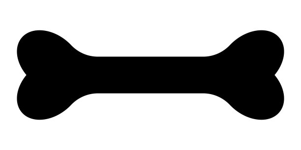 黑色的骨头象征狗粮图片下载