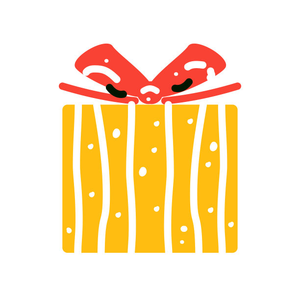 礼盒带丝带蝴蝶结。以卡通风格呈现。庆祝活动的概念图片下载