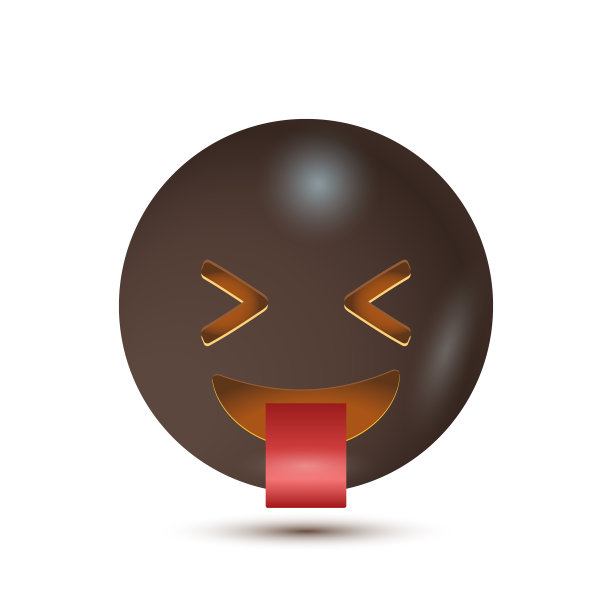 伸出舌头。有趣的黄色的表情符号。现实的表情符号。3D网页表情。向量Emoji。为接口图片下载