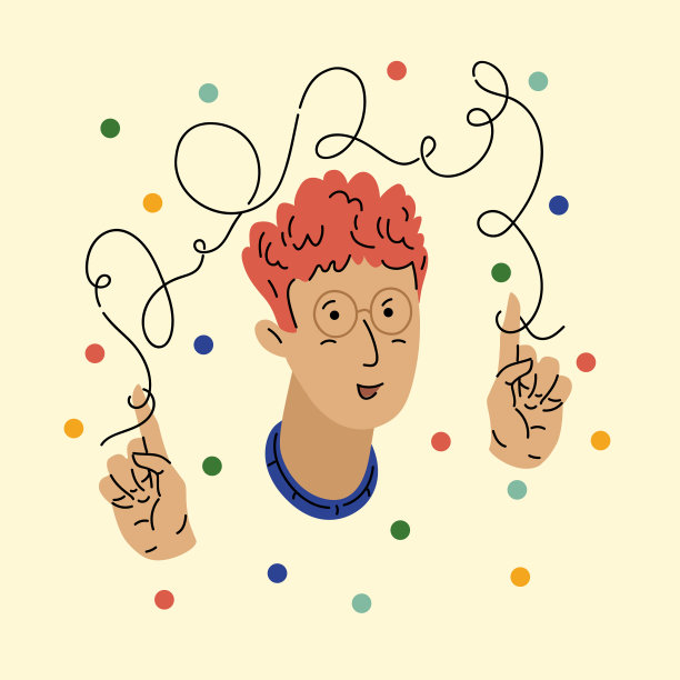 一个年轻人要庆祝2023年的新年。明亮的新年海报。那个人在海报上微笑。图片下载