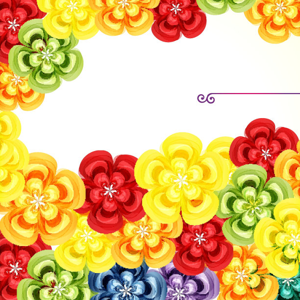 礼品卡。花的设计背景。图片下载