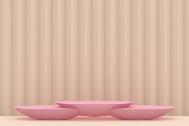 产品展示的现代3D抽象背景平台图片下载