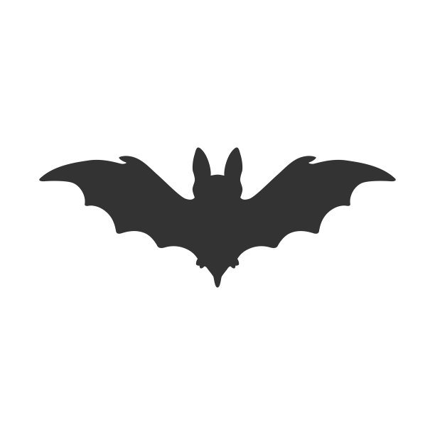 万圣节蝙蝠剪影。矢量图图片下载