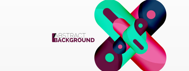 创意几何墙纸圆箭头形状图片下载