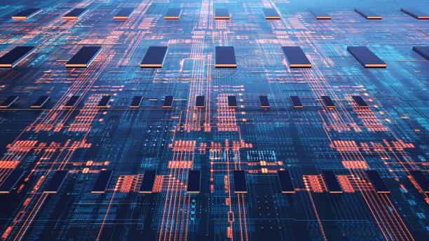 印刷电路板技术背景图片下载