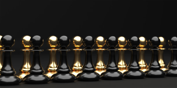 不同的棋子棋子。概念商业背景图片下载