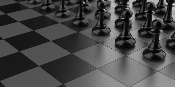 不同的棋子棋子。概念商业背景图片下载