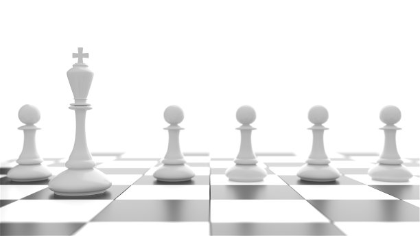 国际象棋王。领导者成功的概念。商业领袖的概念图片下载