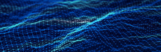 数字技术背景。用点和线连接的抽象结构。大数据。3 d渲染。图片下载