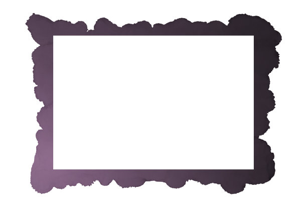 水彩框架与抽象的黑色和粉色墨水波。图片下载