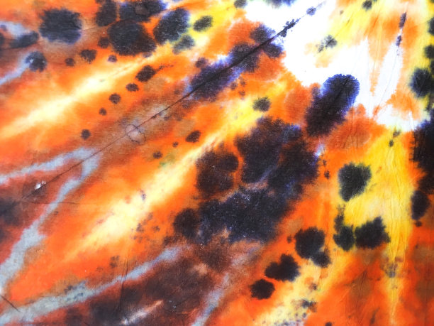 染彩色扎染布图案。鲜艳的螺旋扎染。螺旋扎染重复插图。纹理明亮螺旋扎染纸画。图片下载