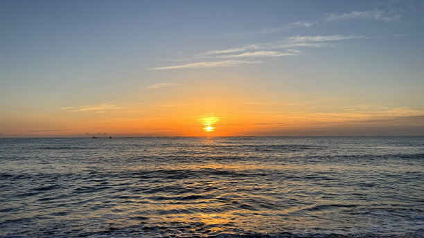 海上美丽的日出图片下载