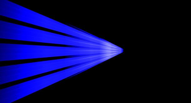 明亮的蓝色彩虹图案与深色图片下载