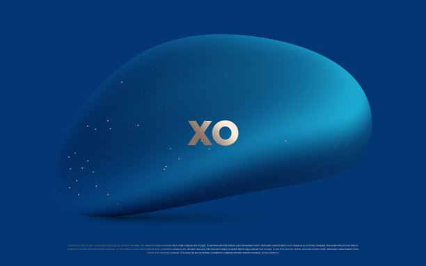 蓝色创意高级抽象背景闪亮的金色点，条纹，圆形和随机的几何形状。图片下载