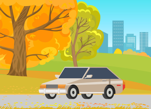 带有有色玻璃的灰色轿车。交通方面，现代客车行驶在柏油路上图片下载