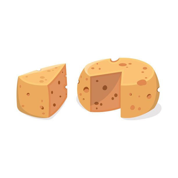奶酪图标矢量设计。图片下载