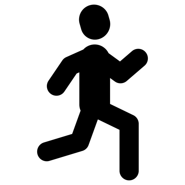 马拉松图标设计模板矢量插图图片下载