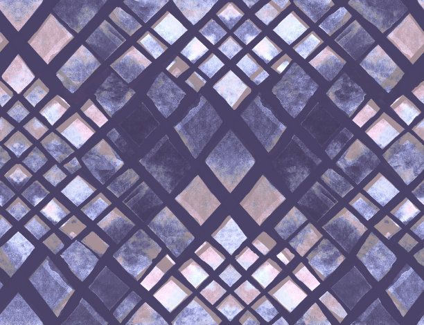 几何抽象水彩图案与菱形手工灰色背景图片下载