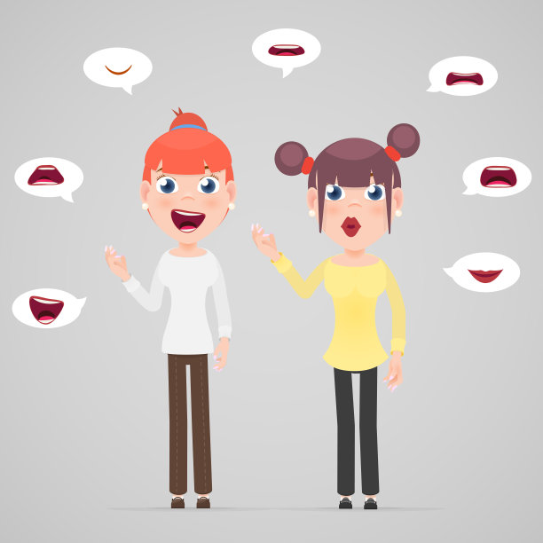 矢量画像一个年轻的女孩，教练，设置，情感交流图片下载