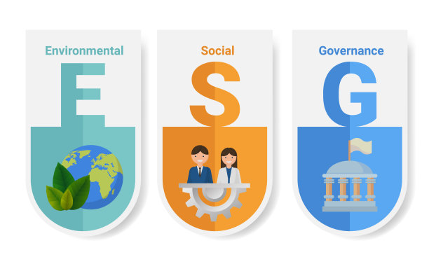 ESG图标-环境、社会和治理理念，可持续经营。图片下载