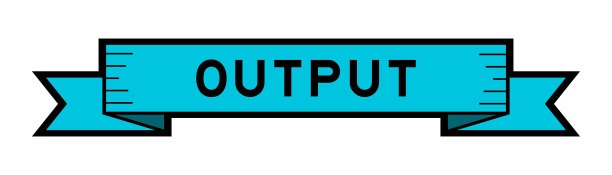 缎带标签横幅文字输出在白色背景上的蓝色图片下载