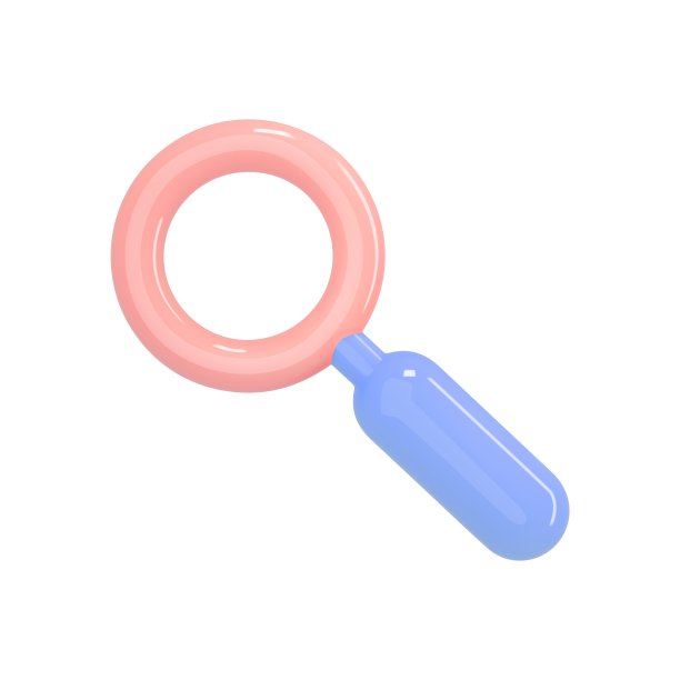 孤立的放大镜图标。用于网页设计的3d渲染放大镜或放大镜。发现，研究，搜索，分析的概念。卡通矢量图图片下载
