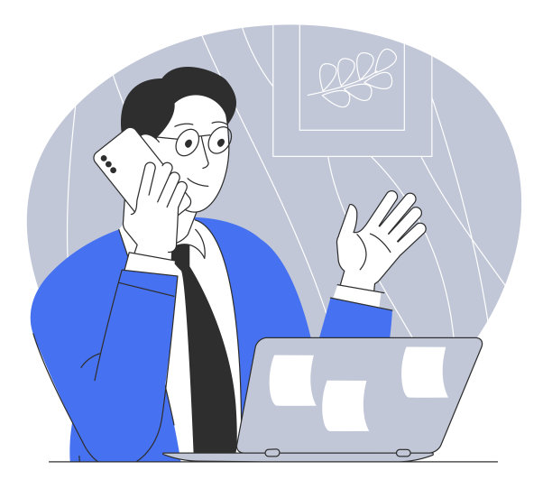 坐在办公桌旁的男人。图片下载