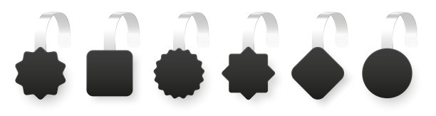 空白的超市促销晃动孤立在白色背景。货架广告的真实摆动模板。促销或折扣标签。特价价签。矢量插图。图片下载