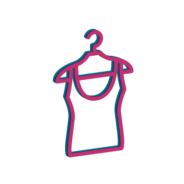 插图衣架图标模板的矢量图图片下载