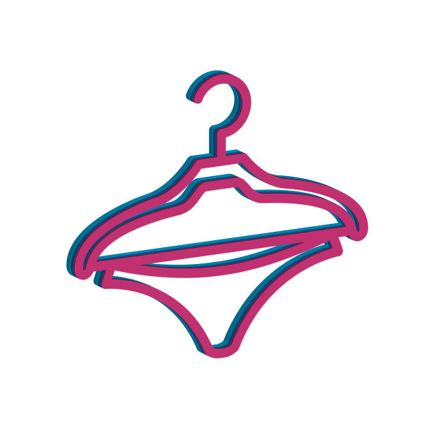 插图衣架图标模板的矢量图图片下载