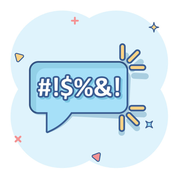 呼喊语音泡泡图标的漫画风格。抱怨矢量卡通插图在白色孤立的背景。愤怒情绪商业概念水花效应。图片下载