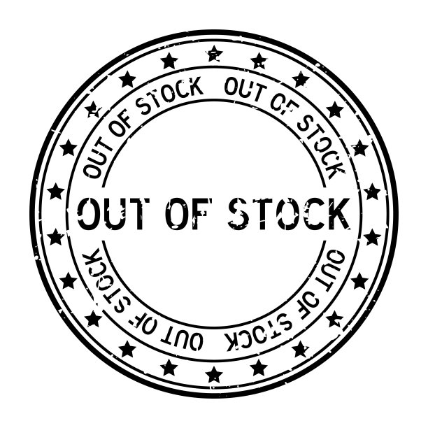 垃圾黑色脱销字与星图标圆形橡胶印章邮票在白色的背景图片下载