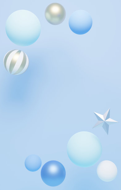 可爱的饰品的3d图像在柔和的颜色图片下载