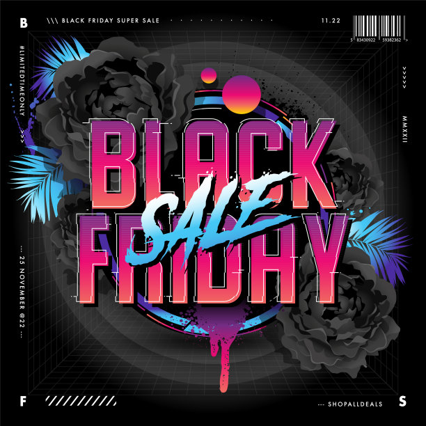 黑色星期五大甩卖复古设计图片下载