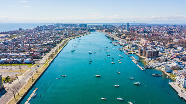 空中羊头湾布鲁克林图片下载