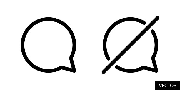 注释，注释斜杠，打开关闭注释概念矢量图标在白色背景上隔离的直线风格设计。可编辑的中风。图片下载