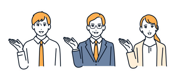 一组商业人士的指导图片下载