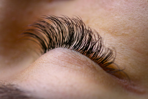 睫毛延长程序，女人眼睛长睫毛图片下载