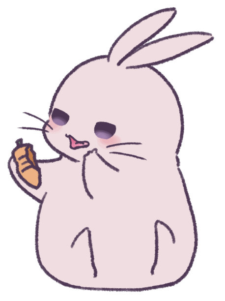 兔子苦笑着嚼胡萝卜图片下载