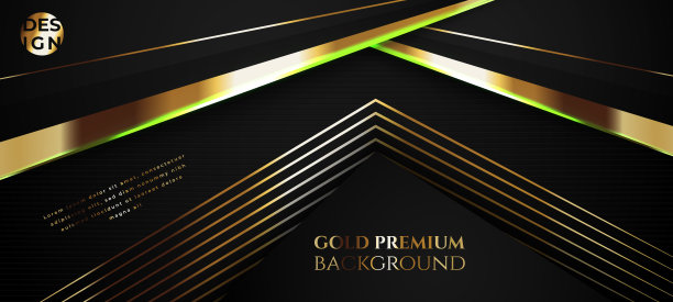抽象的黑色和金色渐变剪纸几何背景。现代未来主义背景。可以用于着陆页，书籍封面，小册子，传单，杂志，任何品牌，横幅，标题，演示文稿，和墙纸背景图片下载