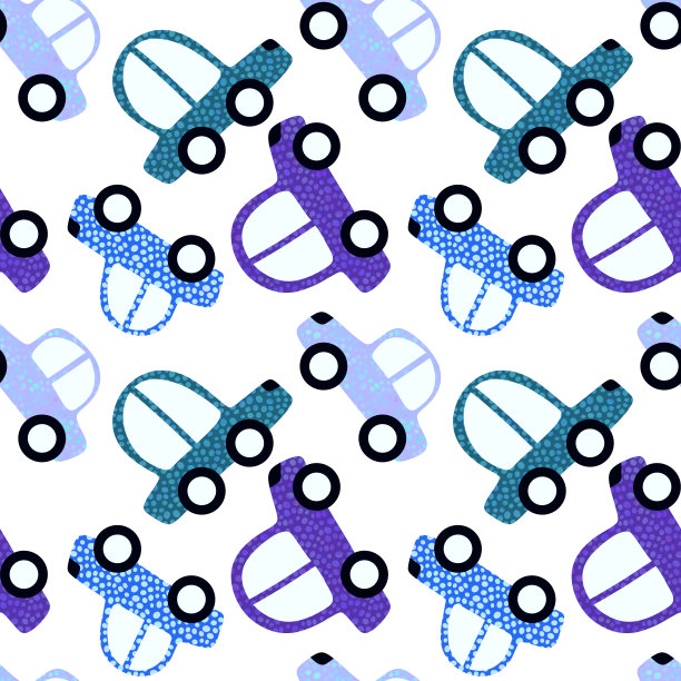 汽车玩具无缝花纹用于面料和纺织品以及包装和纺织品图片下载