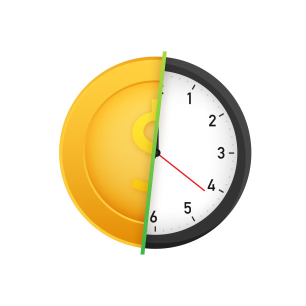 时间就是金钱的象征。省钱。商业和管理。矢量插图。图片下载